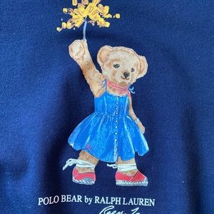 POLO RALPH LAUREN SWEATSHIRT BLUE FOR GIRLS